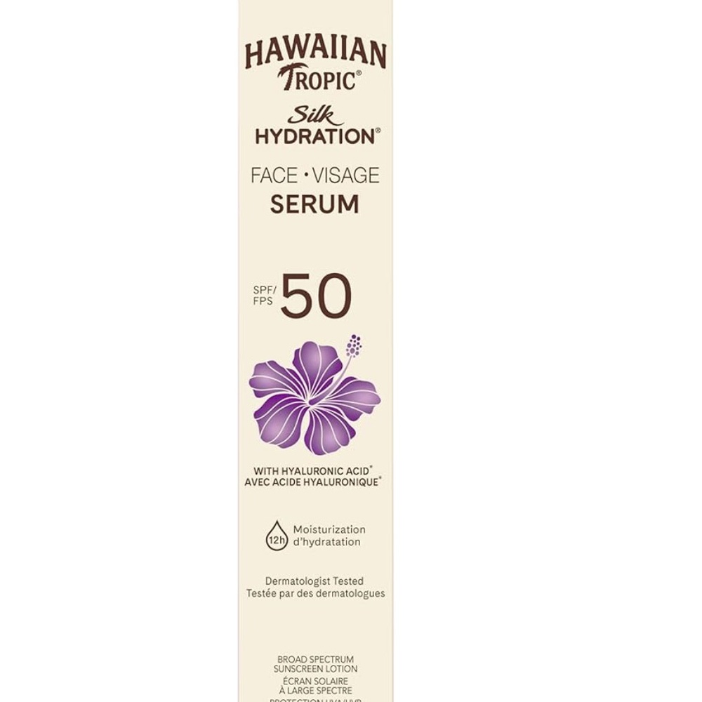 NEW Hawaiian Tropic Silk Hydration Face Serum SPF 50 Cream